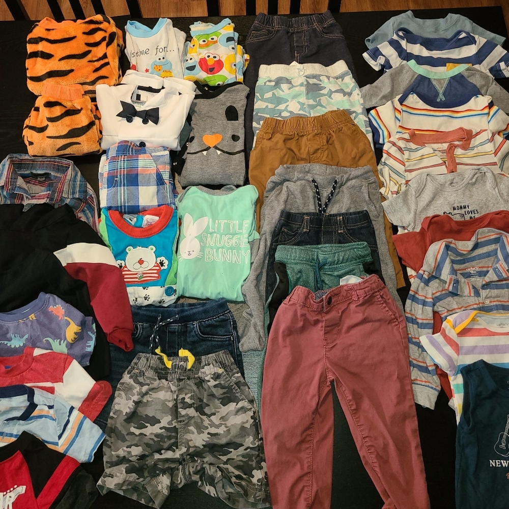 Huge boys 18m clothing lot includes vintage pieces